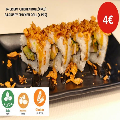 34.CRISPY CHICKEN ROLL (4 PCS)