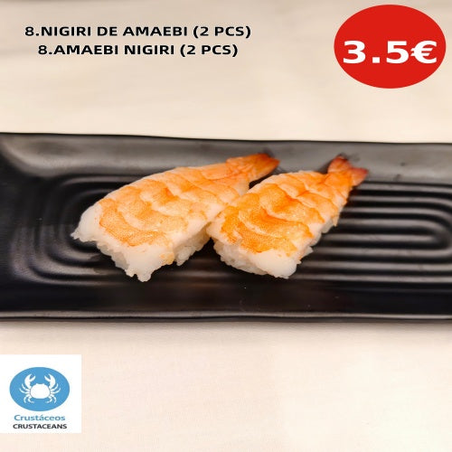 8.NIGIRI DE AMAEBI (2 PCS)