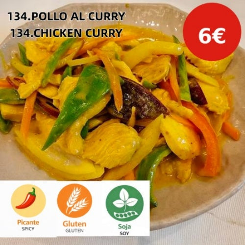134.POLLO AL CURRY