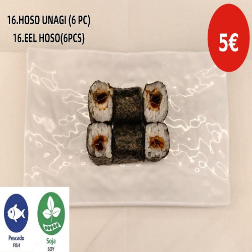 16.HOSO UNAGI(6PCS)