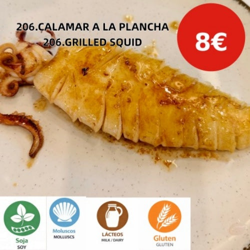 206.CALAMAR A LA PLANCHA