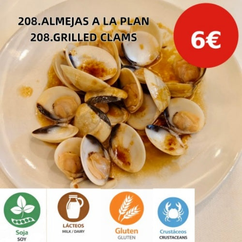 208.ALMEJAS A LA PLANCHA