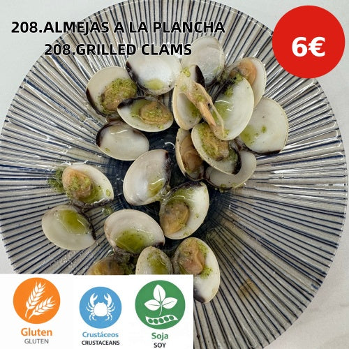208.ALMEJAS A LA PLANCHA