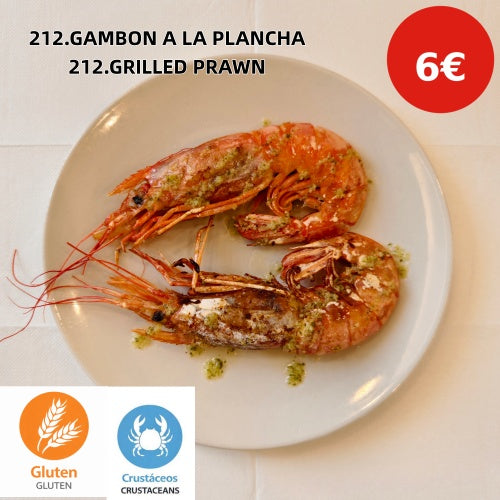 212.GAMBON A LA PLANCHA