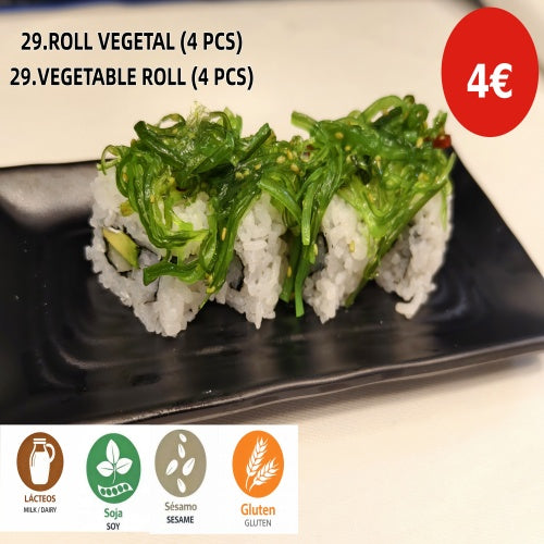 29.ROLL VEGETAL (4 PCS)