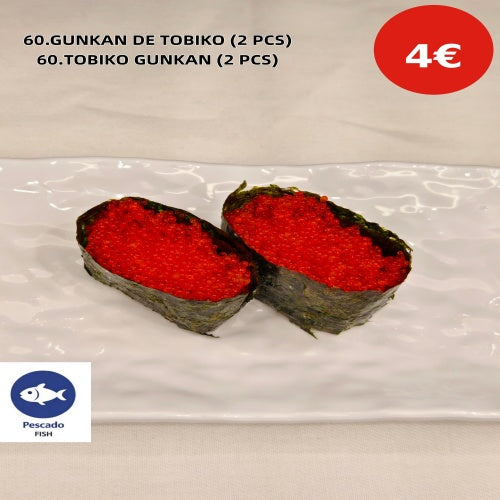 60.GUNKAN DE TOBIKO (2 PCS)