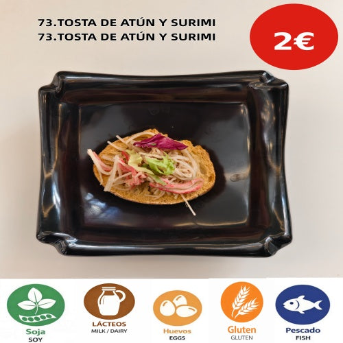 73.TOSTA DE ATÚN Y SURIMI