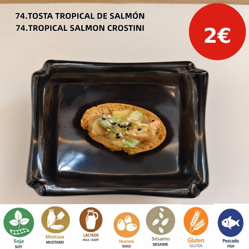74.TOSTA TROPICAL DE SALMÓN