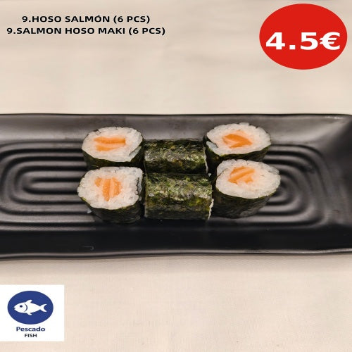 9.HOSO SALMÓN (6 PCS)