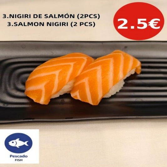 3.NIGIRI DE SALMÓN (2PCS)